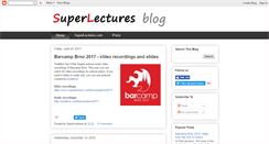 Desktop Screenshot of blog.superlectures.com